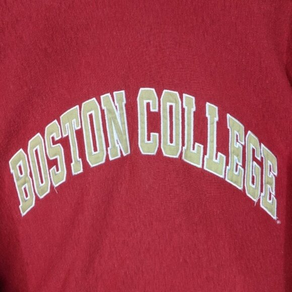 Vintage 90's Insulated Boston College Arch Hoodie - Picture 2 of 8